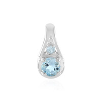 Swiss Blue Topaz Silver Pendant
