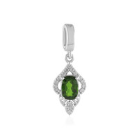 Russian Diopside Silver Pendant