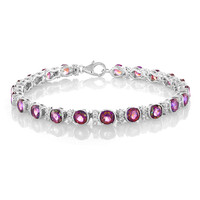 Purple Mystic Topaz Silver Bracelet