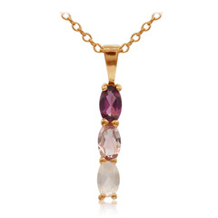 Rhodolite Silver Necklace
