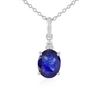 Madagascar Blue Sapphire Silver Necklace