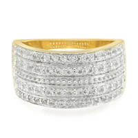 White Topaz Silver Ring