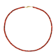 Red Jasper Silver Necklace