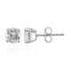 White Topaz Silver Earrings