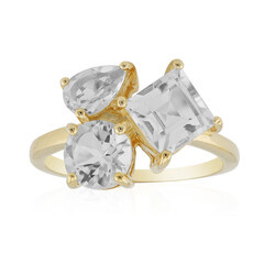 White Topaz Silver Ring