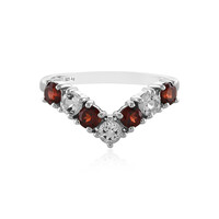 Mozambique Garnet Silver Ring