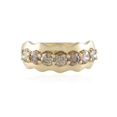9K I2 Champagne Diamond Gold Ring (de Melo)