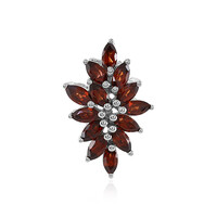 Mozambique Garnet Silver Pendant