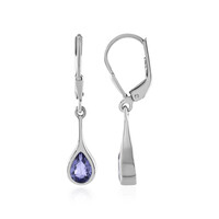 Tanzanite Silver Earrings