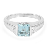 Sky Blue Topaz Silver Ring