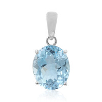 Sky Blue Topaz Silver Pendant