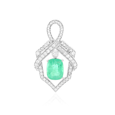 14K Russian Emerald Gold Pendant (AMAYANI)