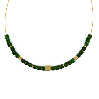 Russian Diopside Silver Necklace
