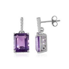 Moroccan Amethyst Silver Earrings