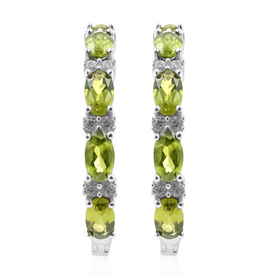 Idocrase Silver Earrings