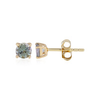 9K Green Tanzanite Gold Earrings