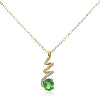 14K Kenya Tsavorite Gold Necklace (CIRARI)