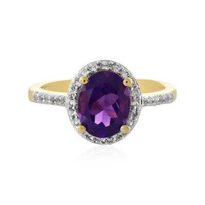 Zambian Amethyst Silver Ring