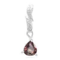 Unheated Colour Change Sapphire Silver Pendant