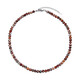 Gu Jiao Red Agate Silver Necklace