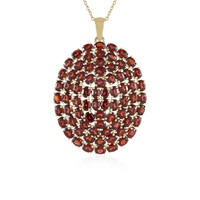 Mozambique Garnet Silver Necklace