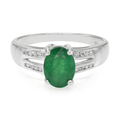Bahia Emerald Silver Ring