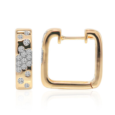 9K SI1 (G) Diamond Gold Earrings (Annette)
