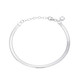 White Topaz Silver Bracelet