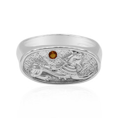 Mandarin Citrine Silver Ring