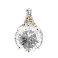 9K Danburite Gold Pendant