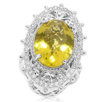 Ouro Verde Quartz Silver Ring (Dallas Prince Designs)