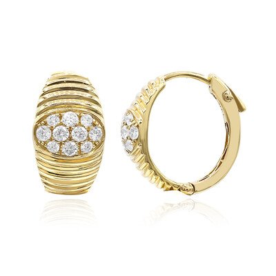 14K SI2 (H) Diamond Gold Earrings (CIRARI)