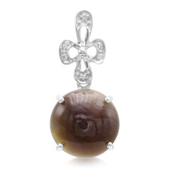 Botswana Agate Silver Pendant