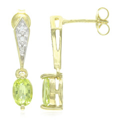 Cuprian Tourmaline Silver Earrings