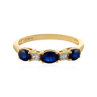 Royal Blue Spinel Silver Ring