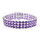 Zambian Amethyst Silver Bracelet