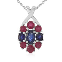 Madagascar Blue Sapphire Silver Necklace