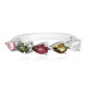Fancy Tourmaline Silver Ring