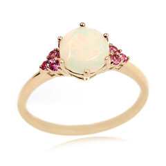 18K Welo Opal Gold Ring