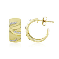9K Flawless (F) Diamond Gold Earrings (LUCENT DIAMONDS)