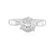 White Topaz Silver Ring