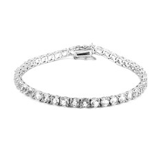 White Topaz Silver Bracelet