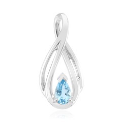 Mozambique Aquamarine Silver Pendant (Pallanova)