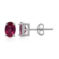 Hot Pink Mystic Topaz Silver Earrings
