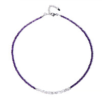 Amethyst Silver Necklace