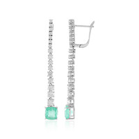 14K Colombian Emerald Gold Earrings (de Melo)