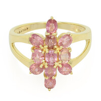 18K Unheated Padparadscha Sapphire Gold Ring (AMAYANI)