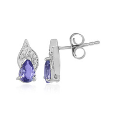 Tanzanite Silver Earrings