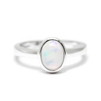 Welo Opal Silver Ring