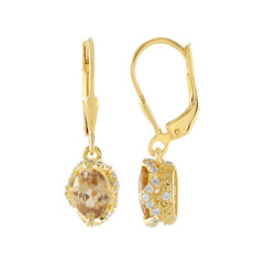 Canary Zircon Silver Earrings